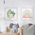 Llama and Rainbow Wall Art Set