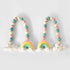 Rainbow, Cloud and Felt Ball - Curtain Tie Pair