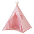 Tent/Tepee - Pink with Pom Poms