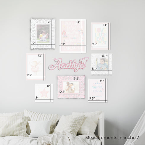 Pretty in Pink Theme - Baby Girl Gallery Wall