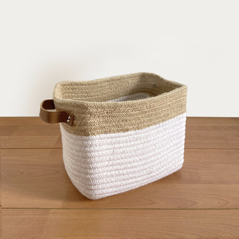 Jute & Cotton Rope Storage Basket