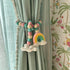 Rainbow, Cloud and Felt Ball - Curtain Tie Pair