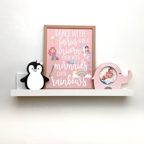 Nursery Floating Ledge Shelf - White