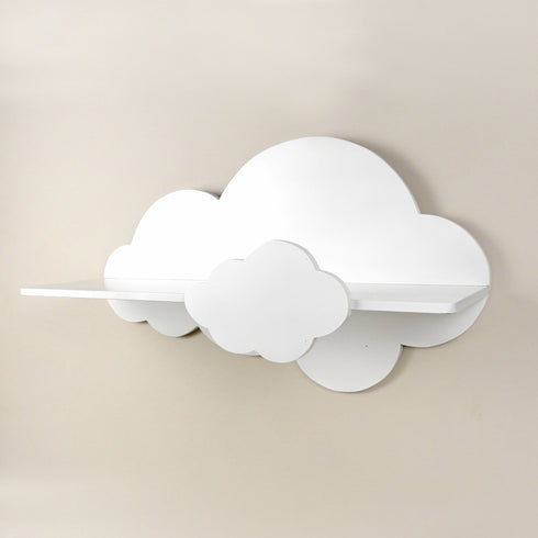 Nursery Decor - Wooden Cloud Shelf