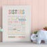 Sister Love Wall Art Frame