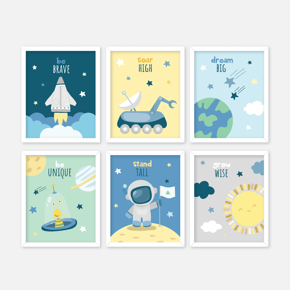 Out of Space - Nursery Wall Art – GWD Kids