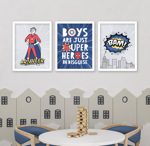 Super Hero Nursery Wall Art