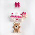 Teddy Bear on a Swing - Personalised Wall Hanging