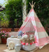Tent/Tepee - Pink and White Striped