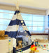 Tent/Tepee - Blue and White Striped