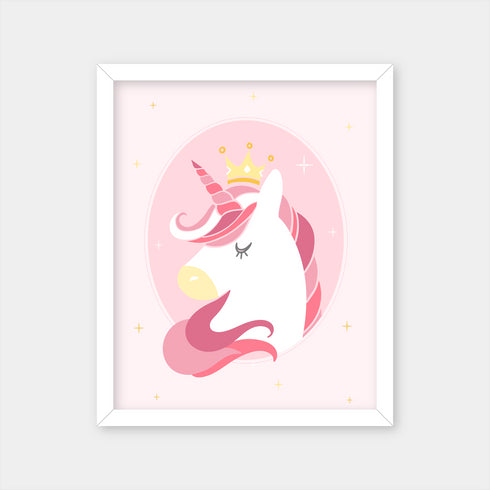 Unicorn Crown - Wall Art Pair
