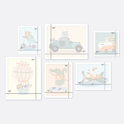 Animals in Vehicles - Gallery Wall