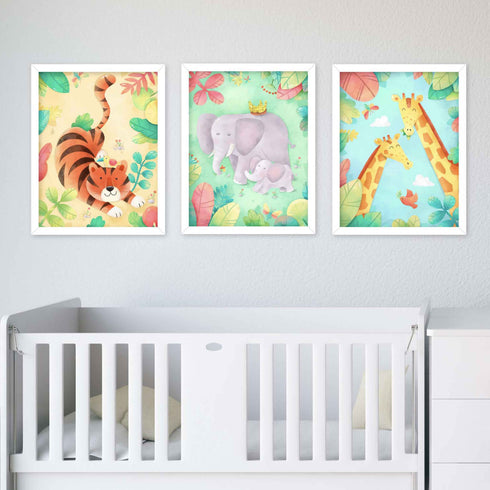 Illustrated Jungle Animal - Frames Set