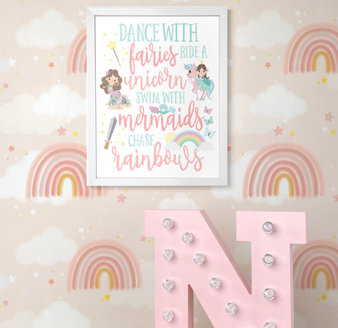Unicorns, Mermaids & Fairies - Wall Art