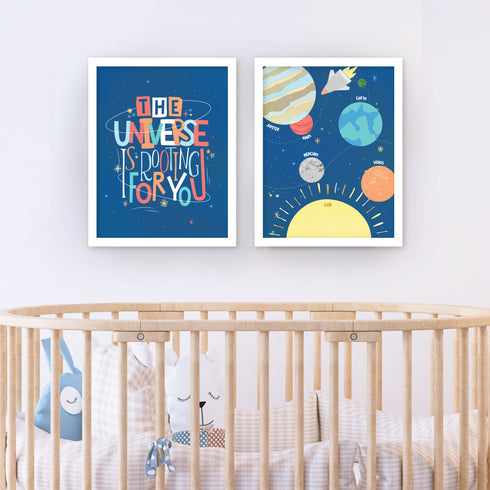 The Universe Illustrated Wall Art
