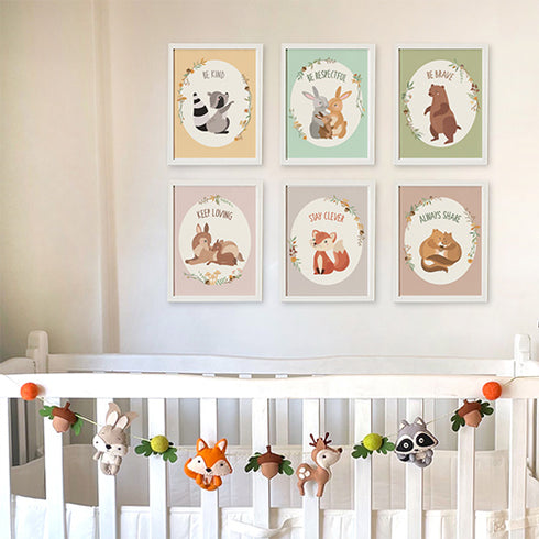 Woodland Friends - Nursery Wall Art