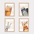 Woodland Animal Portrait Frames Set