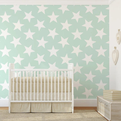 Star Wallpaper - Green