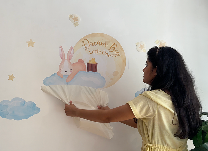 How to install wall decal sticker- easy steps! – GWD Kids