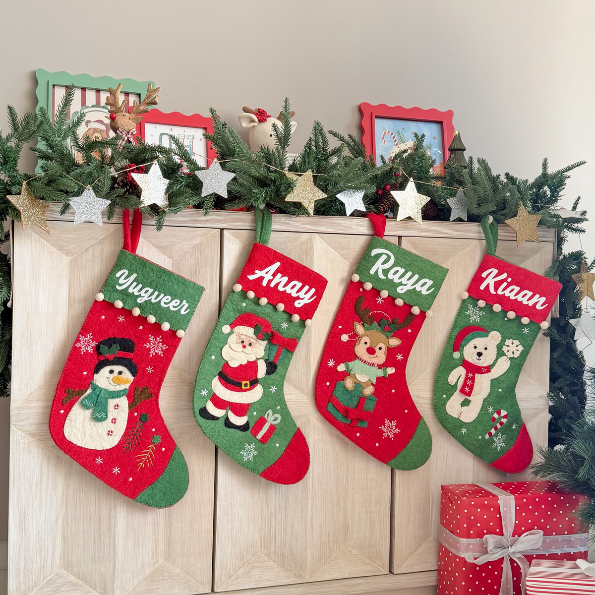 Personalised Felt Christmas Stocking - Polar Bear – GWD Kids