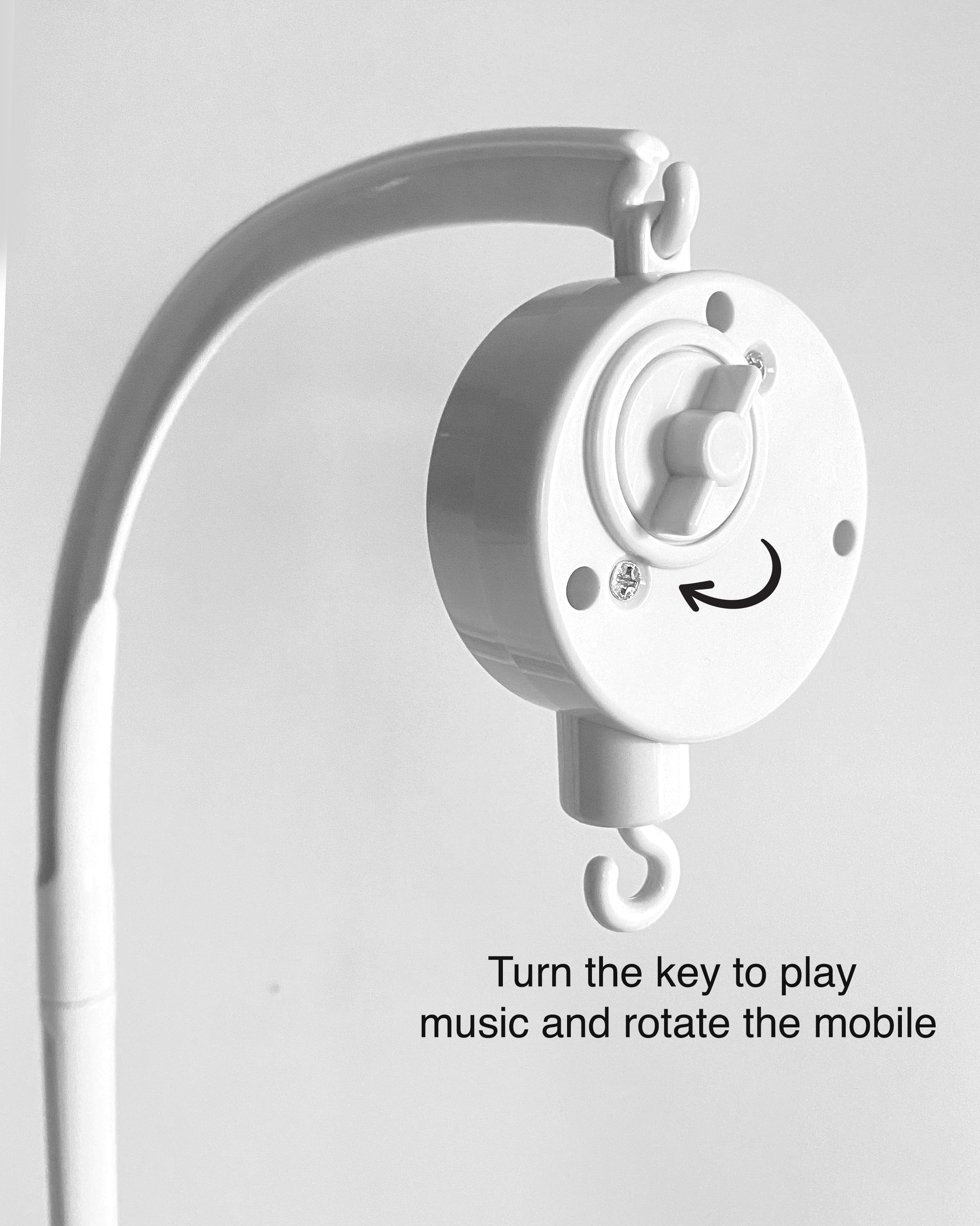 Newborn Animals Musical Baby Felt Cot Mobile Toy Hanging Nursery Décor