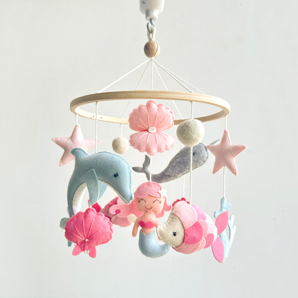 Musical Baby Felt hanging Cot Mobiles & Garlands For Baby Nursery Crib ...