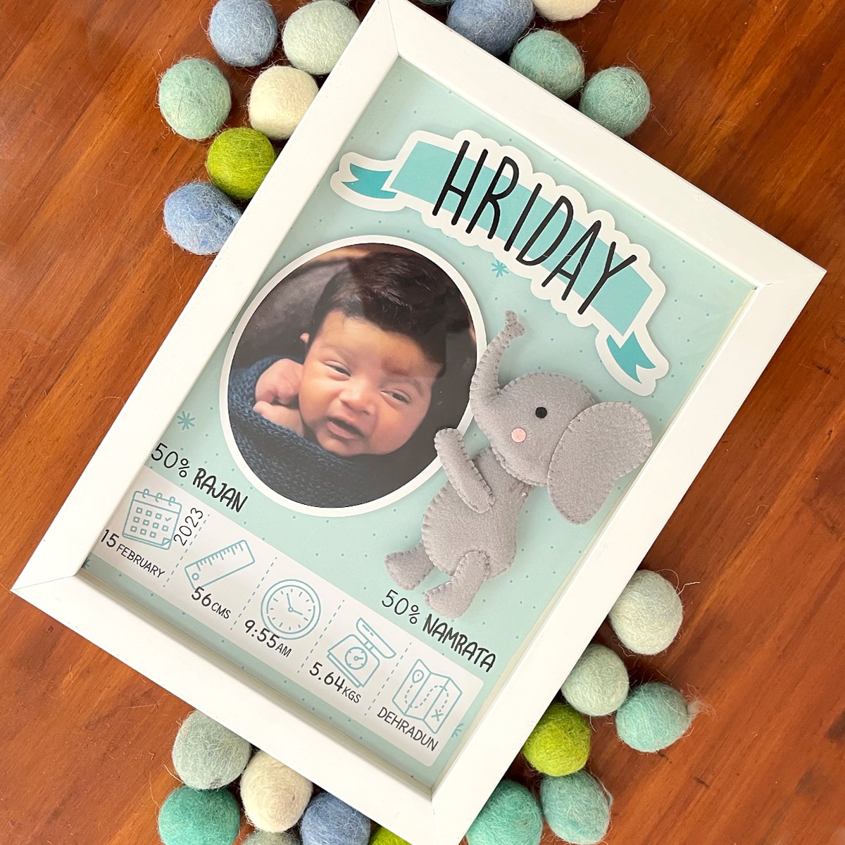 Birth Statistics Frame - Unicorn – GWD Kids