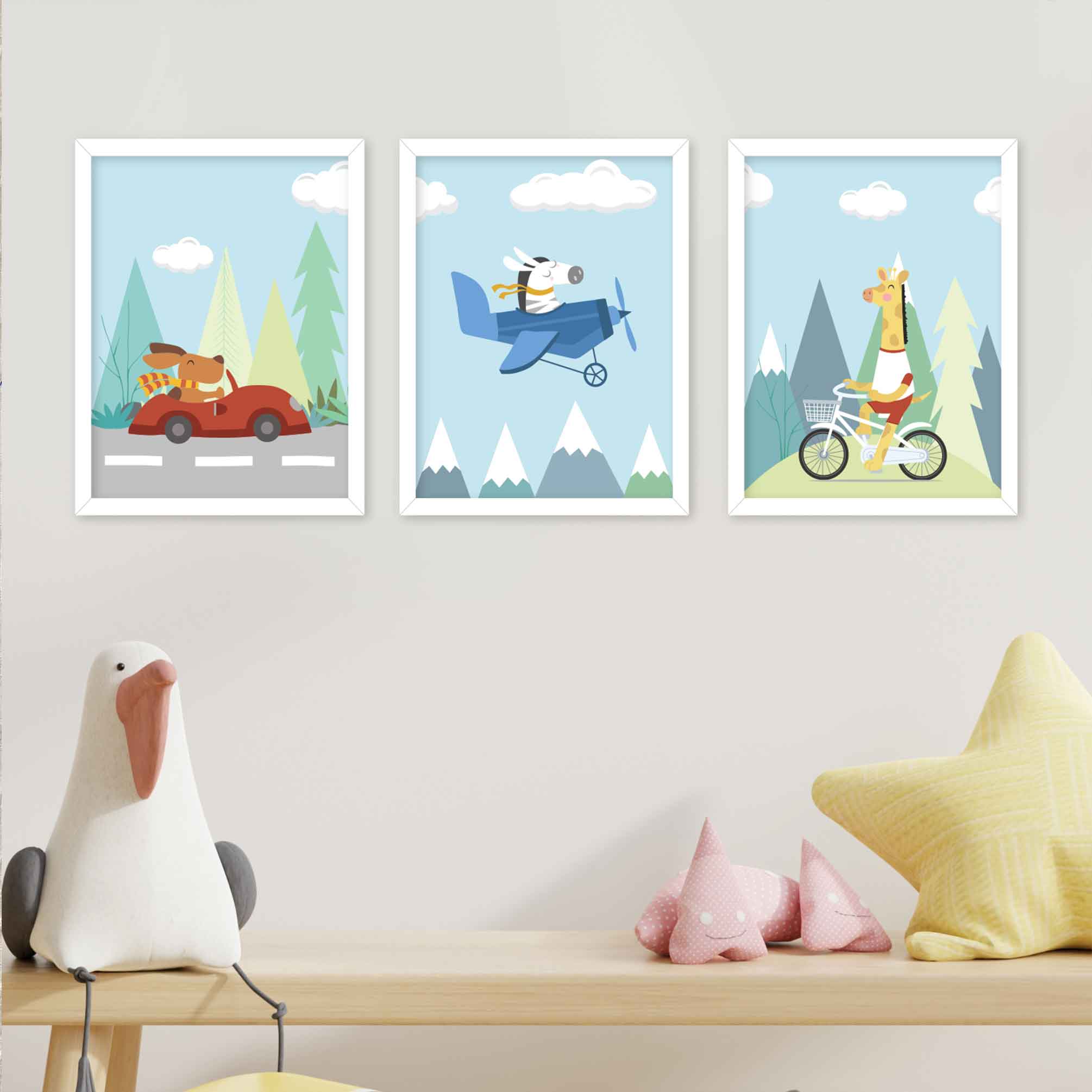 Transportation theme Wall Art – GWD Kids - Main Image